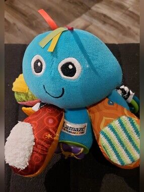 Lamaze Turquoise Octopus Plush Activity Toy with Multicolor Legs